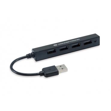 Conceptronic HUBBIES05B interface hub USB 2.0 480 Mbit/s Sort