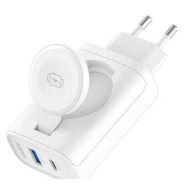 3MK HARDY Charger Smartphone, SmartWatch, Tablet Hvid Vekselstrøm Trådløs opladning Hurtig opladning Indendørs