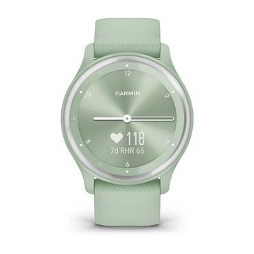 Garmin v&iacute;vomove Sport - cool mint med skifferaccenter - smart klocka med band