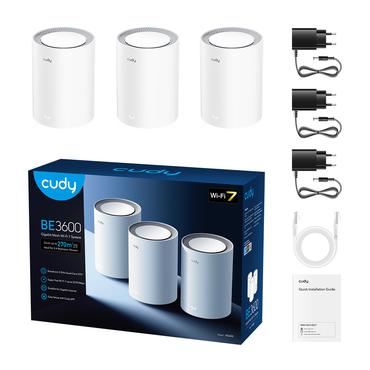 Crudy BE3600 WiFi 7 Mesh Solution M36003Pack