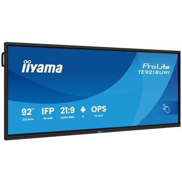 iiyama ProLite TE9218UWI-B1AG 92" Klass (91.5" visbar) LED-bakgrundsbelyst LCD-skärm