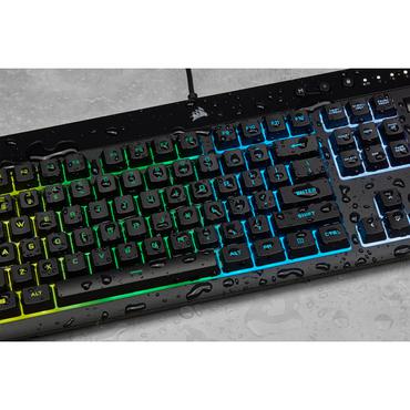 CORSAIR Gaming K55 RGB PRO - tangentbord - USA, internationellt - svart Inmatningsenhet