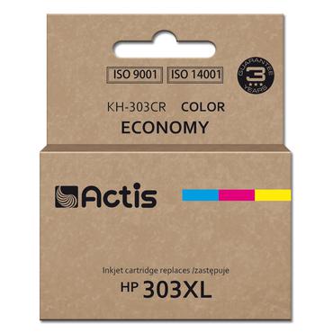 Actis KH-303CR bl&aelig;k til HP printer, erstatning HP 303XL T6N03AE; Premium; 18 ml; 415 sider; farve