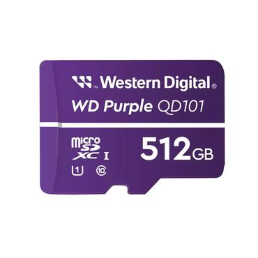 SanDisk WD Purple SC QD101, 512 GB, MicroSDXC, Klasse 10, Class 1 (U1), Violett