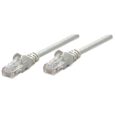 Intellinet Network Patch Cable, Cat5e, 2m, Grey, CCA, U/UTP, PVC, RJ45, Gold Plated Contacts, Snagless, Booted, Lifetime Warranty, Polybag - patch-kabel - 2 m - gr&aring;