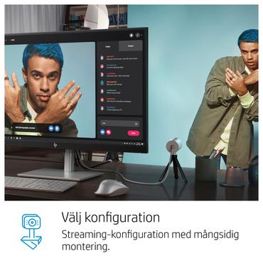HP 950 - Webcam - farve - 3840 x 2160 - audio - USB