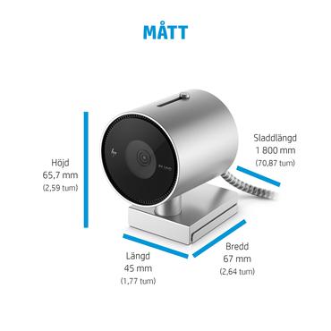 HP 950 - Webcam - farve - 3840 x 2160 - audio - USB