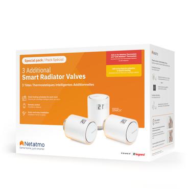 Netatmo Smart Radiator Valves - elementtermostat (paket om 3)