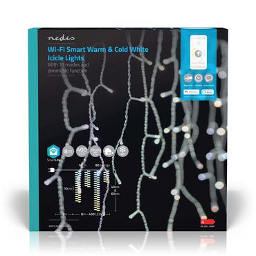 Nedis WIFILXC04W400 dekorativ belysning Dekorativ lyskæde Hvid 400 Lampe( r) LED 3,67 W G