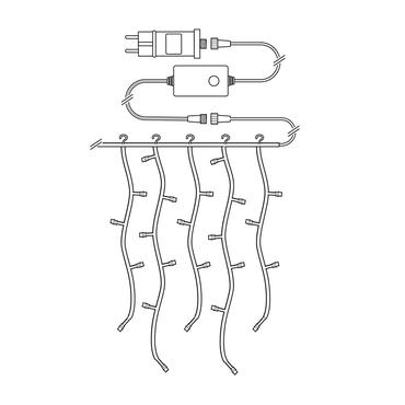 Nedis WIFILXC04W400 dekorativ belysning Dekorativ lyskæde Hvid 400 Lampe( r) LED 3,67 W G