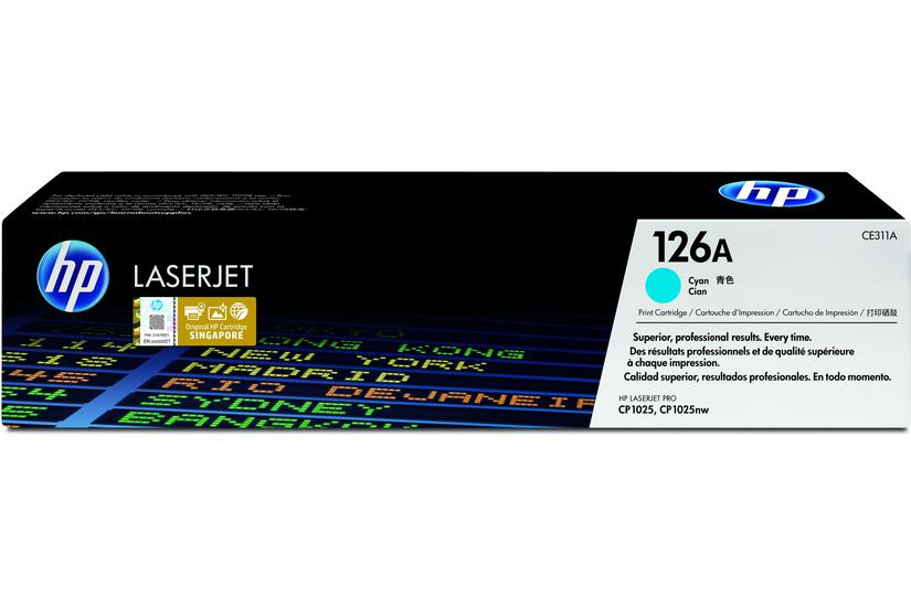 HP 126A - cyan - original - LaserJet - tonerkassett (CE311A)