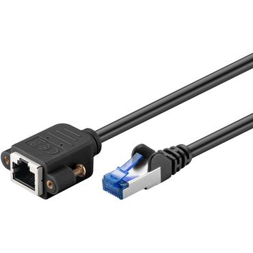 CAT 6A Extension Cable, S/FTP (PiMF), black