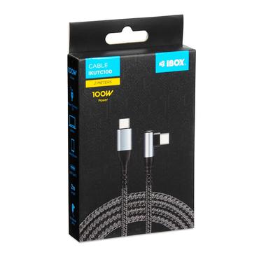 iBOX - USB typ C-kabel - 24 pin USB-C till 24 pin USB-C - 2 m