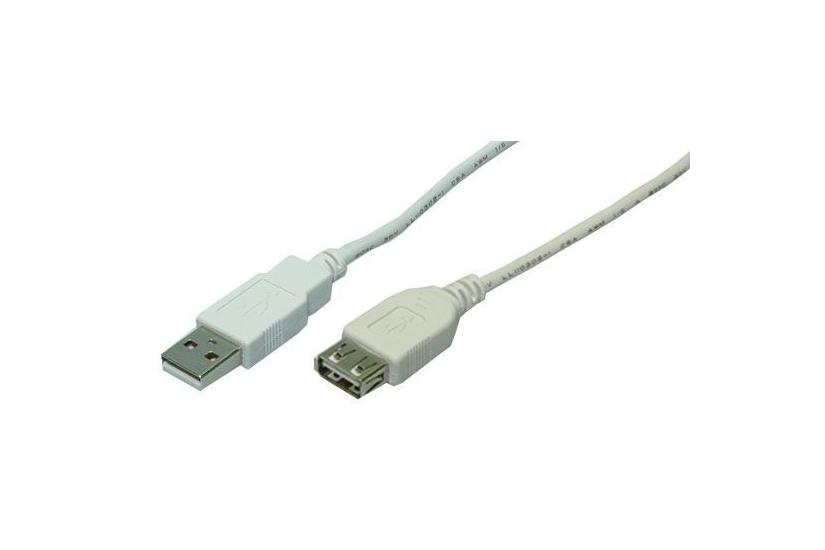 LogiLink - USB-f&ouml;rl&auml;ngningskabel - USB till USB - 3 m