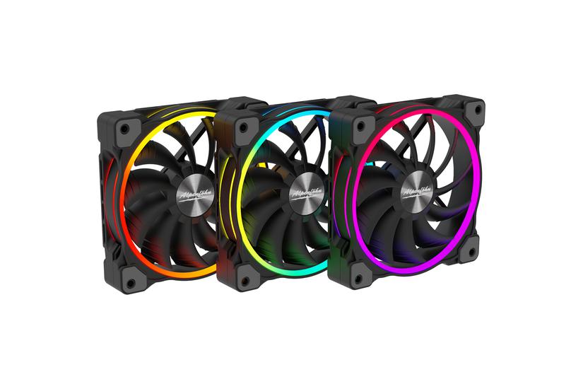 Alpenföhn Wing Boost 3 Datorkabinet, Processor Ventilator 12 cm Sort 3 stk