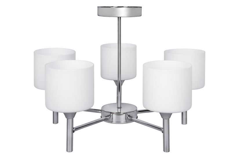 Activejet Klassisk lysekrone vedh&aelig;ng loftslampe MIRA Chrome 5xE27 til stuen