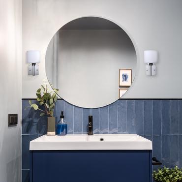 Activejet Klassisk lysekrone vedh&aelig;ng loftslampe MIRA Chrome 5xE27 til stuen