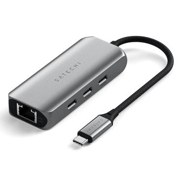 Satechi 4-in-1 - dockningsstation - USB-C 3.2 Gen 2 - 2.5GbE, 1GbE