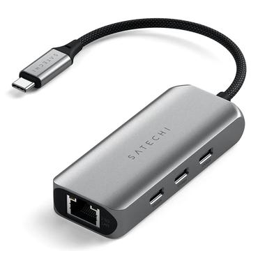 Satechi 4-in-1 - dockningsstation - USB-C 3.2 Gen 2 - 2.5GbE, 1GbE