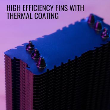 Aerocool Rave 3 FRGB Processor Luftk&oslash;ler 12 cm Sort, Hvid 1 stk