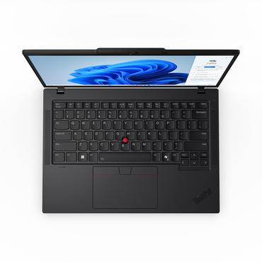 Lenovo ThinkPad T14 Gen 5 (Intel) Intel Core Ultra 7 155U Laptop 35,6 cm (14") WUXGA 32 GB DDR5-SDRAM 512 GB SSD Wi-Fi 6E (802.11ax) Windows 11 Pro Nordisk Sort
