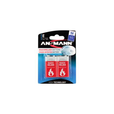 Ansmann battery smoke detector - Alkaline 9V EBlock, Blister