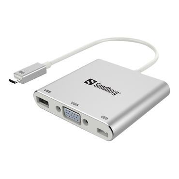 Sandberg USB-C Mini Dock VGA+USB