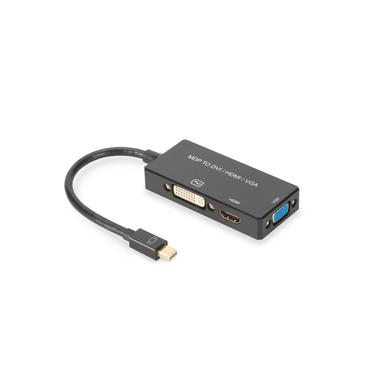 Digitus AK-340419-002-S videokabel adapter 0,2 m Mini DisplayPort DVI-D Sort