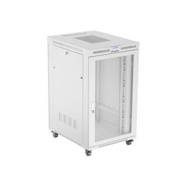 Lanberg FF01 series - rack - 800 x 1000, platt pack, med n&auml;t d&ouml;rr - 27U