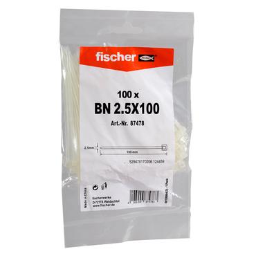 Fischer 87478 kabelsamler Stige kabelbinder Nylon Transparent 100 stk