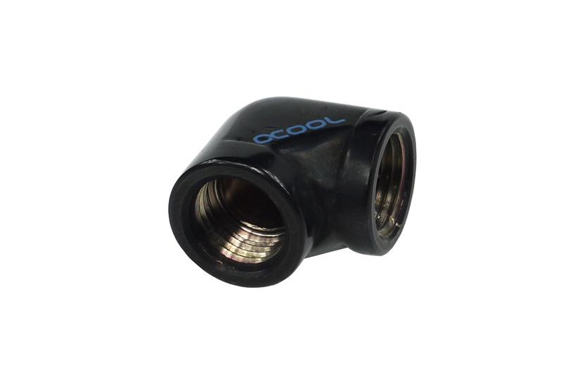 Alphacool HF L- connector 2 x G1/4 inner thread - kølervæske system tilslutnings adapter