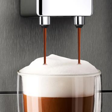 Melitta Avanza Series 600 F270-100 - automatisk kaffemaskine med m&aelig;lkeskummer - 15 bar - mystisk titan