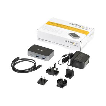 StarTech.com 3 Port USB C 3.1 Gen 2 Hub with Ethernet Adapter, 10Gbps USB Type C to 2x USB-A & 1x USB-C Ports, USB Hub w/ BC 1.2 Phone Fast Charging, Superspeed 10Gbps USB C Hub with GbE