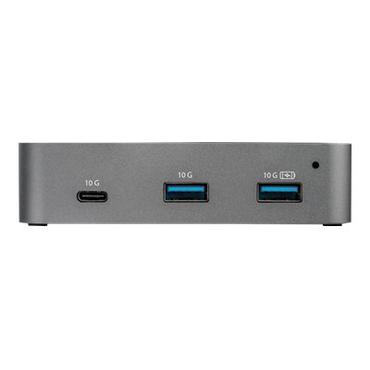 StarTech.com 3 Port USB C 3.1 Gen 2 Hub with Ethernet Adapter, 10Gbps USB Type C to 2x USB-A & 1x USB-C Ports, USB Hub w/ BC 1.2 Phone Fast Charging, Superspeed 10Gbps USB C Hub with GbE