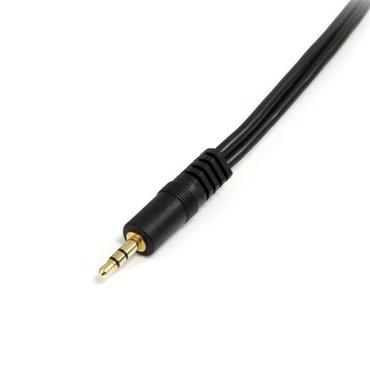StarTech.com 6 in. 3.5mm Audio Splitter Cable - Stereo Splitter Cable - Gold Terminals - 3.5mm Male to 2x 3.5mm Female - Headphone Splitter (MUY1MFF) - ljudsplitter - 15.2 cm