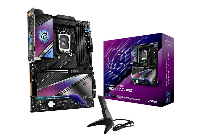 ASRock Phantom Gaming Z890 NOVA WIFI - bundkort - ATX - LGA1851 sokkel - Z890
