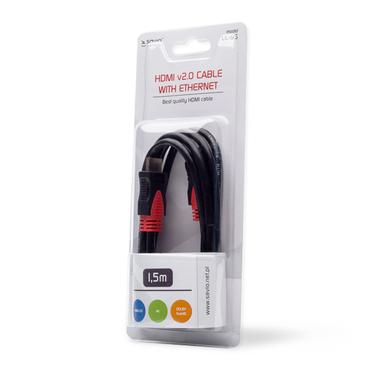 SAVIO CL-95 - HDMI-kabel med Ethernet - 1.5 m