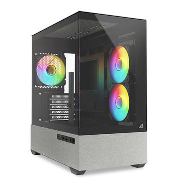 Sharkoon Kabinet - Micro-ATX - Mini-ITX, Micro-ATX - 22.5 mm - 44.5 mm - 43.5 mm - Sort