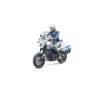 BRUDER bworld - Scrambler Ducati polismotorcykel - Action-figur