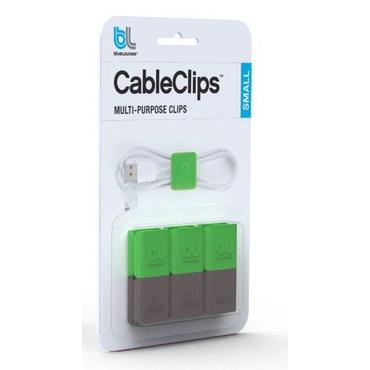Bluelounge CableClip Small kabelholder Gr&oslash;n, Gr&aring;