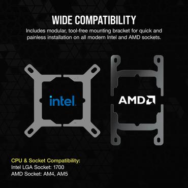 CORSAIR iCUE Link XC7 RGB ELITE - CPU-vandblokering til flydende kølesystem