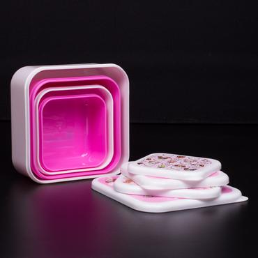 Thumbs Up 1002240 madkasse Frokostbokssæt Lyserød, Hvid 4 stk