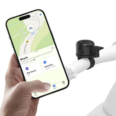 HAMA Bicycle Bell Air-Bell Pro with Finder for Apple Find My