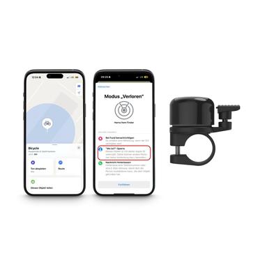 HAMA Bicycle Bell Air-Bell Pro with Finder for Apple Find My