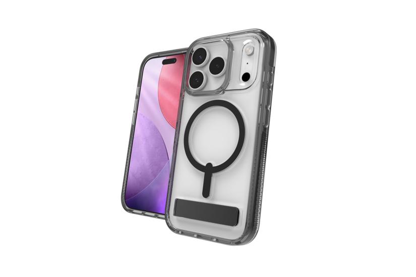 ZAGG Santa Cruz Snap Kickstand mobiltelefon etui 16 cm (6.3") Cover Sort, Transparent