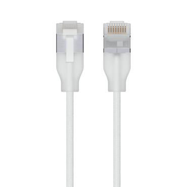 Ubiquiti UACC-Cable-Patch-EL-C6A-12M-W netværkskabel Gennemsigtig, Hvid Cat6a