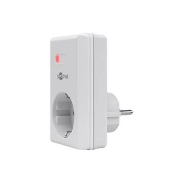 Goobay Fjernstyret V&aelig;gstikkontakt 1100W - Hvid