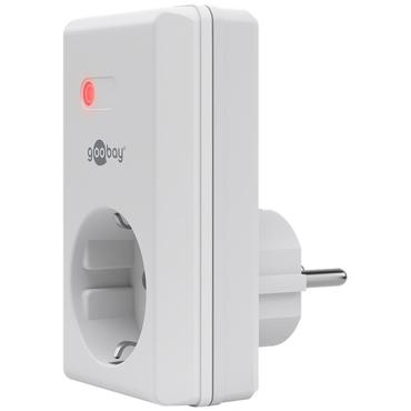 Goobay Fjernstyret V&aelig;gstikkontakt 1100W - Hvid
