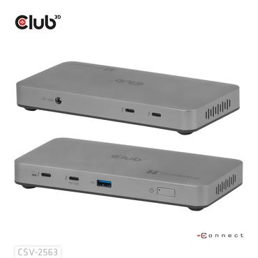 CLUB3D CSV-2563 interface hub Thunderbolt 5 120000 Mbit/s S&oslash;lv