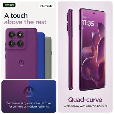 Motorola Edge 60 Pro - pantone sprudlende drue - 5G smartphone - 512 GB - GSM